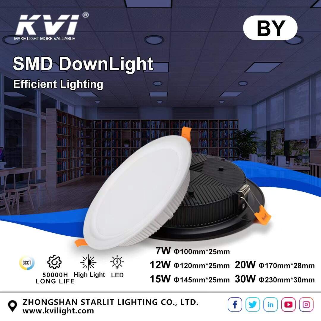 Panel lamp BY can generate 7W/12W/15W/20W/30W.