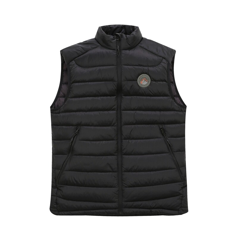 Mens Ultralight Down Vest, Custom Logo Men's Vester, Mens Custom Leather Vest