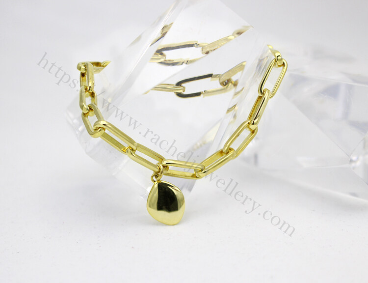 China solid gold paperclip chain bracelet.jpg