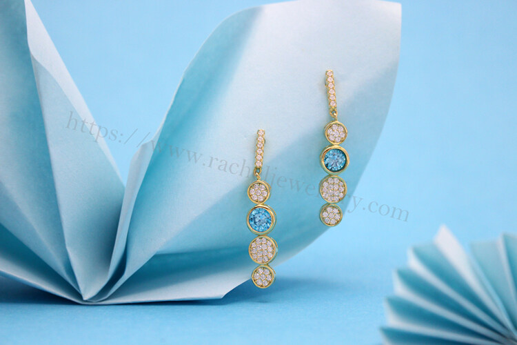 Customized yellow gold gemstone earrings.jpg