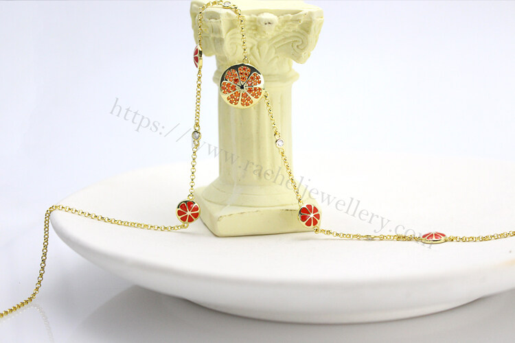 Orange fruit necklace manufacturers.jpg
