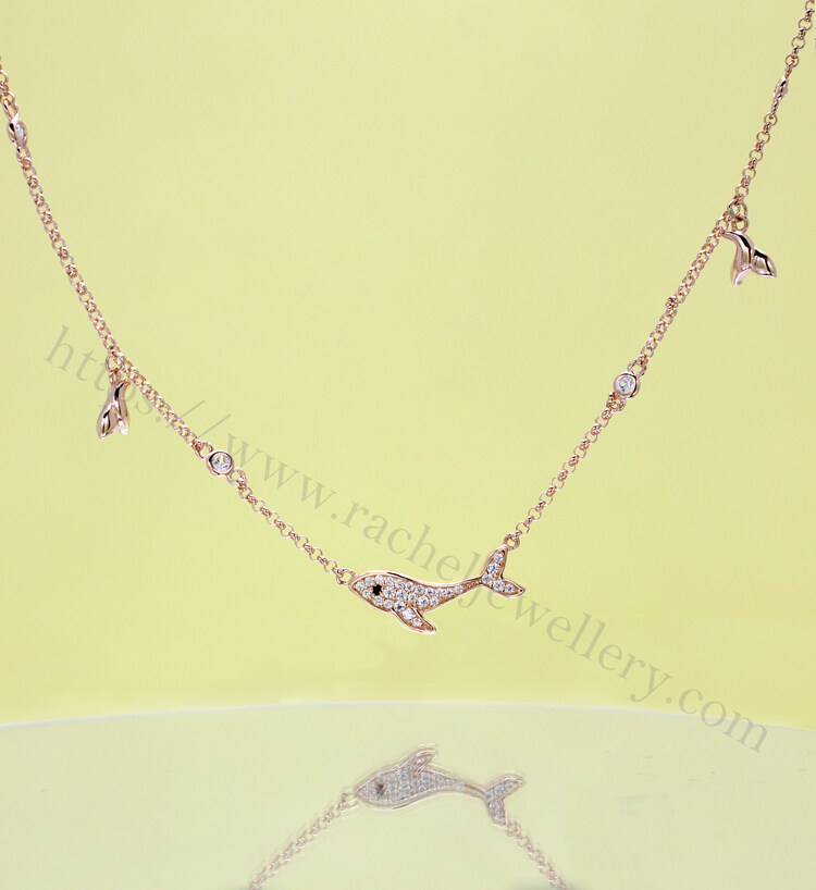 Customized dolphin silver necklace.jpg