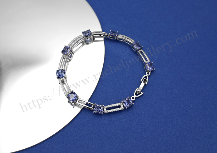 Customized tanzanite stone bracelet.jpg