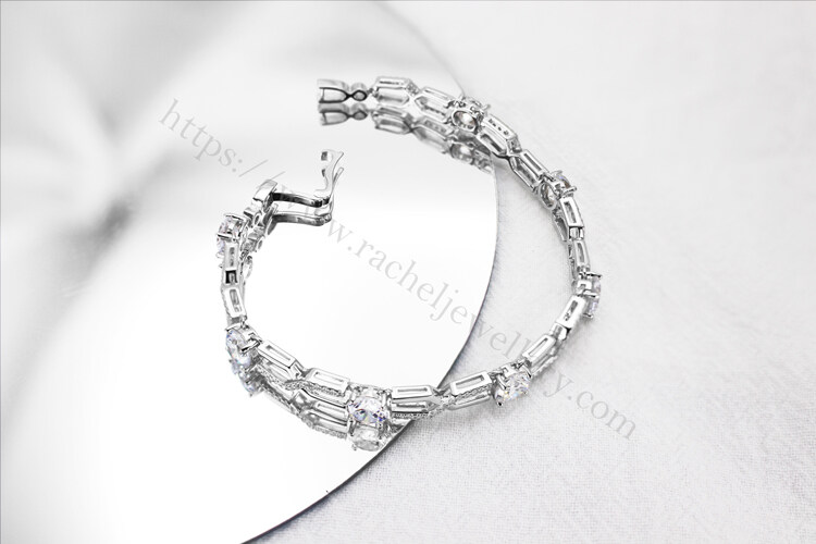 Customized white gold gemstone bracelet.jpg