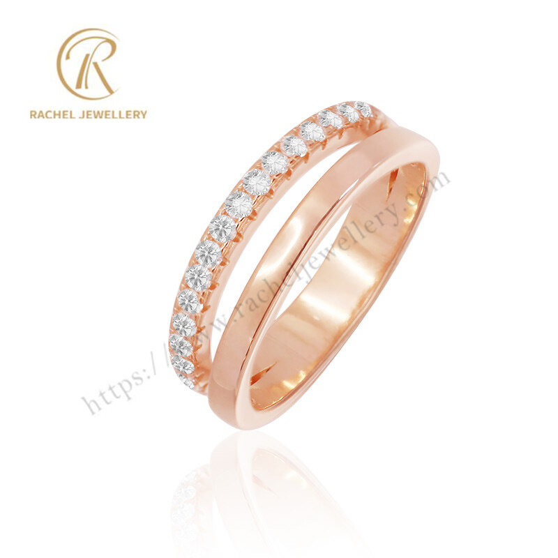 Newest Fashion Double Bar 925 Silver Ring