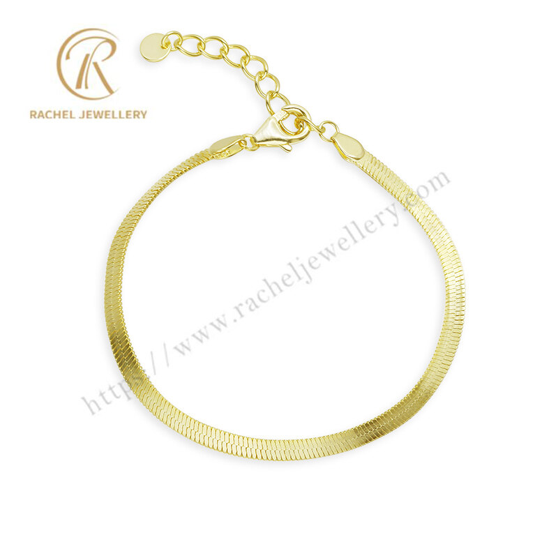 OEM/ODM Adjustable 925 Sterling Silver Curb Chain Bracelet