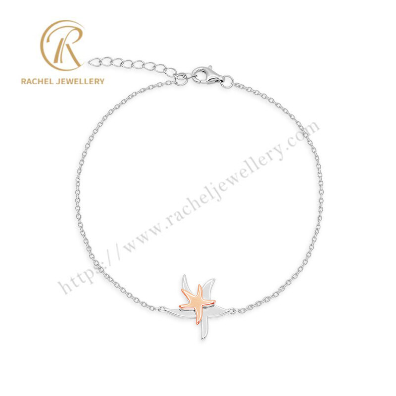 Girls Favorite Starfish Sterling Silver Bracelet