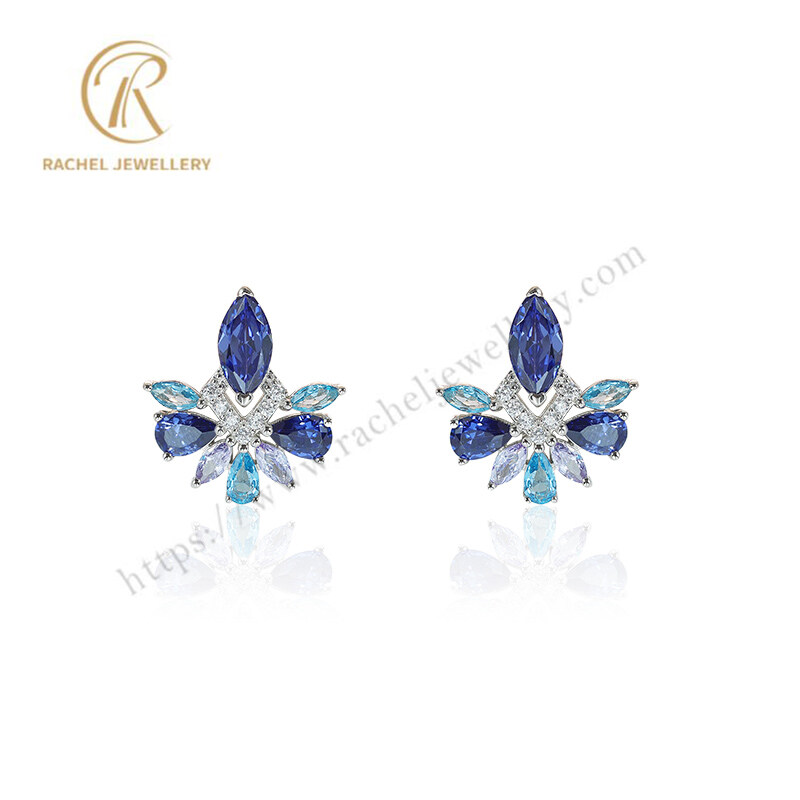 Rachel Jewellery Contrast Color Silver Earrings