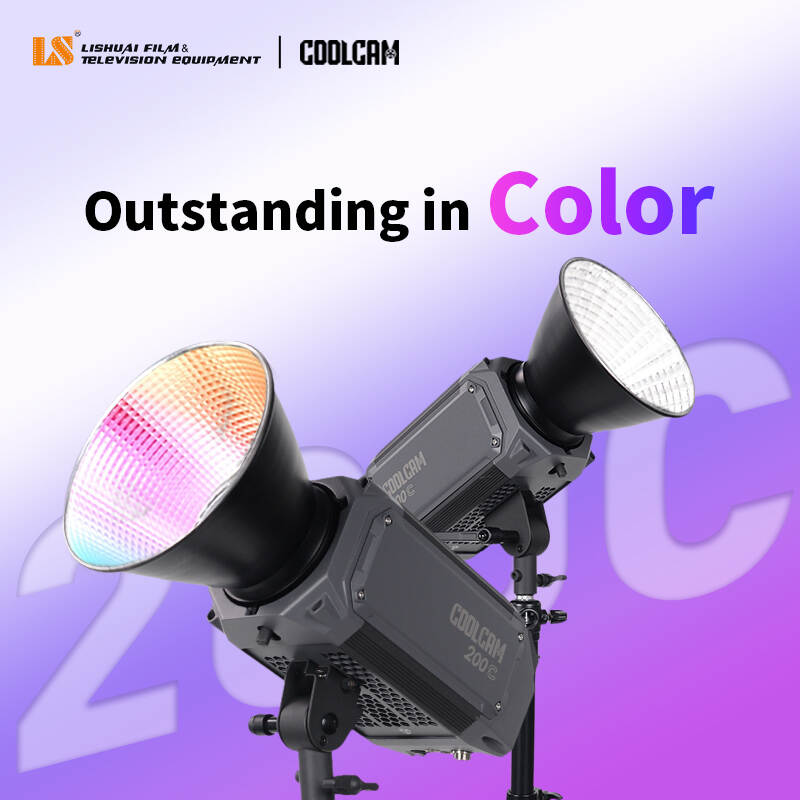 220W COOLCAM RGB Full-color 200C LED light for Photo and video shooting,for Live streaming or live studio