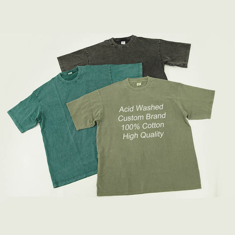 Boxy Fit Acid Washed Vintage T-shirt Men