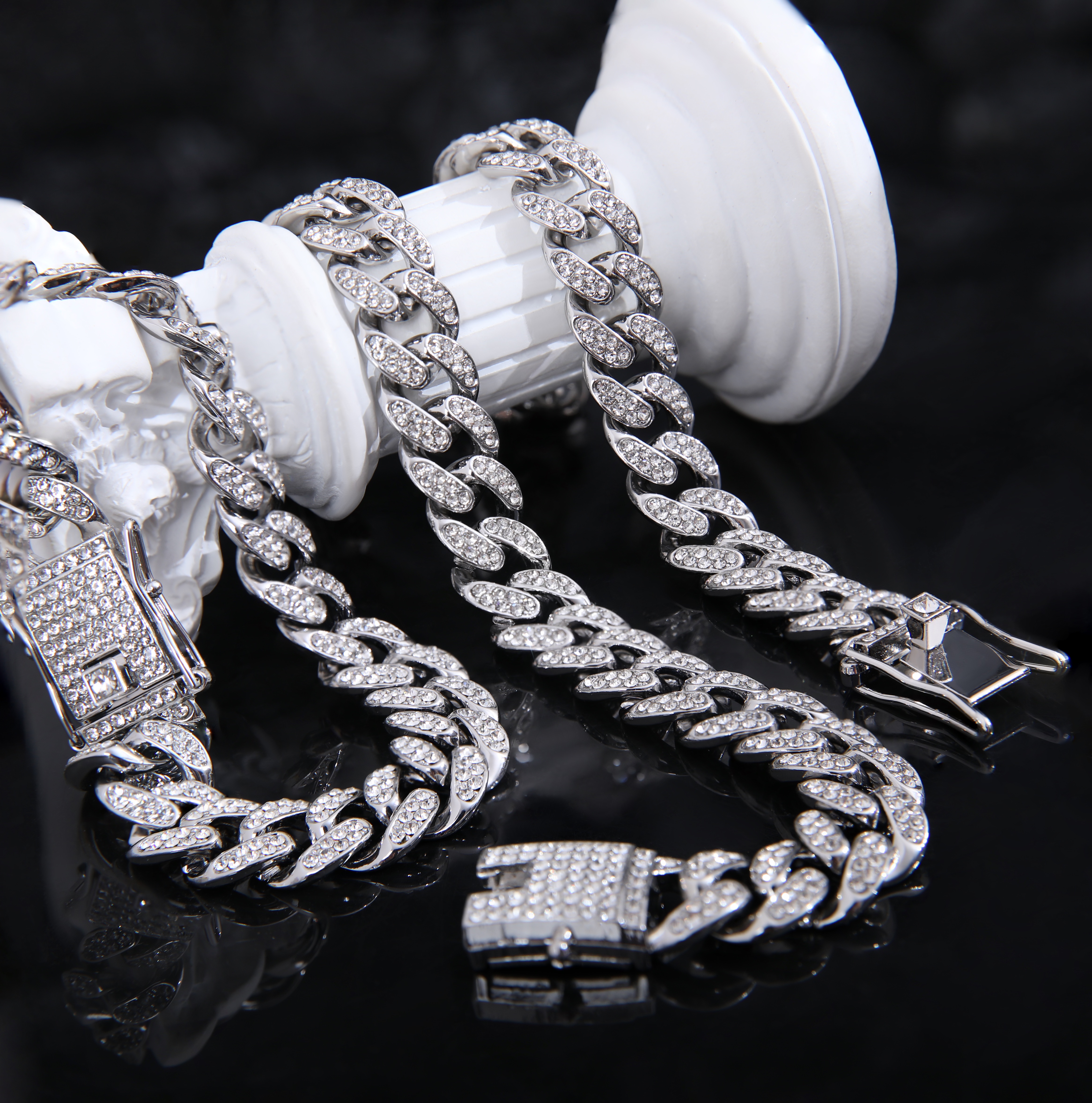 16mm Cuban Chain | Cuban Link Men's Chain | Rapper Moissanite Chains