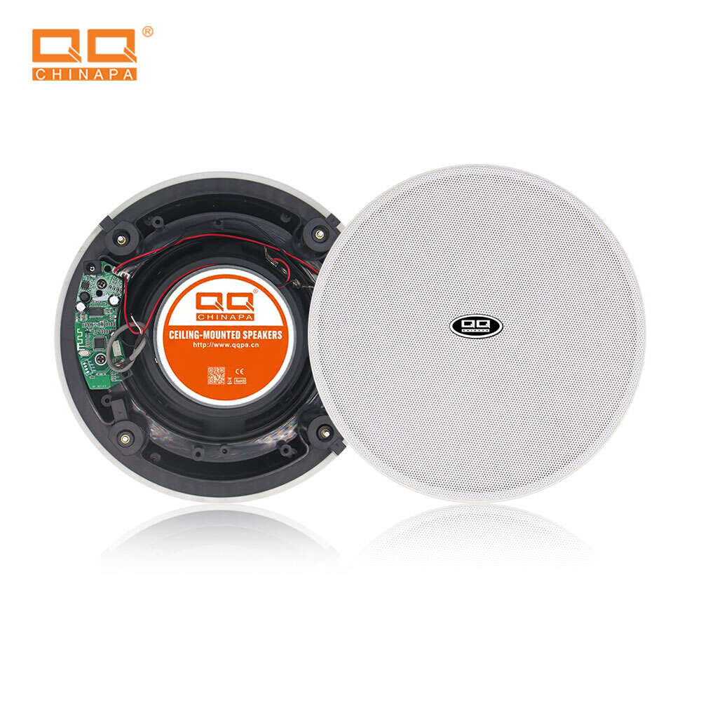 LTH-8218S 8 Inch 10/20/40W/8Ohms ABS Flat Ceiling Speaker With Coaxial Tweeter For Luxury Meeting Room, Sales Center