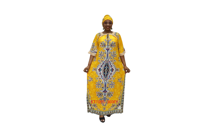 The Allure of Yellow African Traditional Print Maxi Skirts