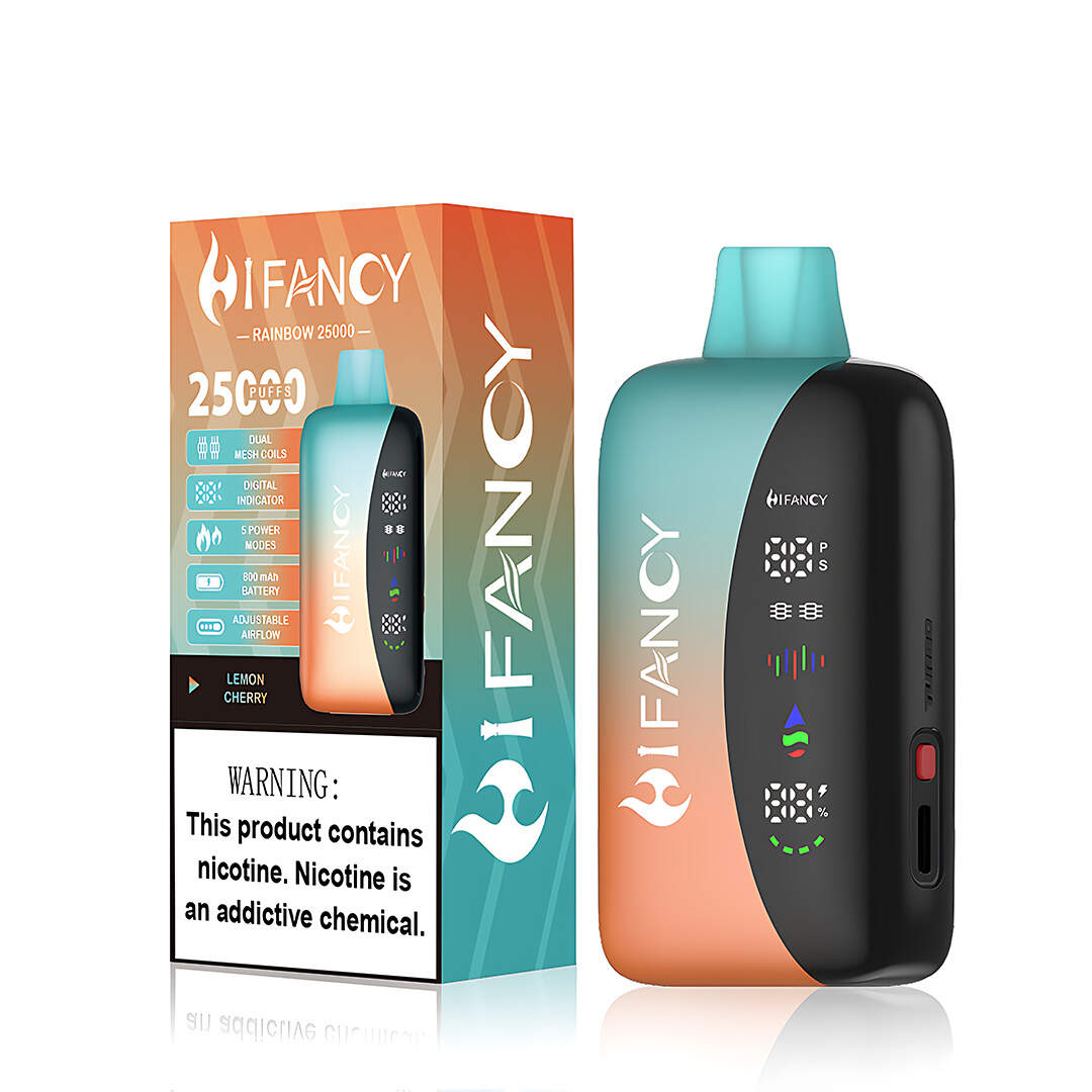 Hifancy Rainbow 25000, kertakäyttöinen vape-kynä, tukkumyynnin e-savuke, ladattava vape, hedelmäinen maku vape