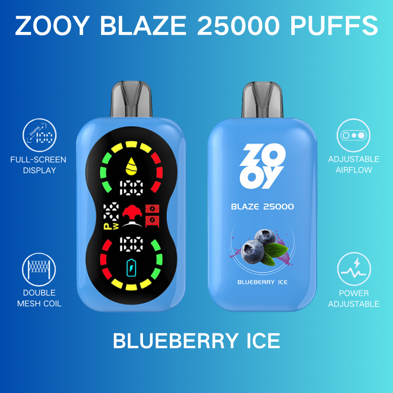 Zooy Blaze Vape, 25000 Puffs Vape, Strong Flavor Ene