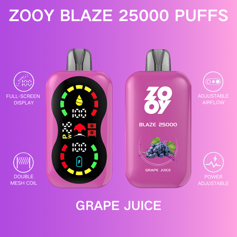 Zooy Blaze Vape, 25000 Puffs Vape, Strong Flavor Ene
