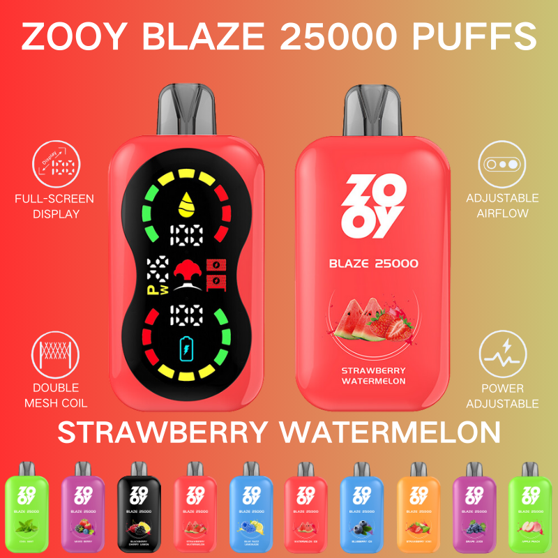 Zooy Blaze Vape, 25000 Puffs Vape, Strong Flavor Ene