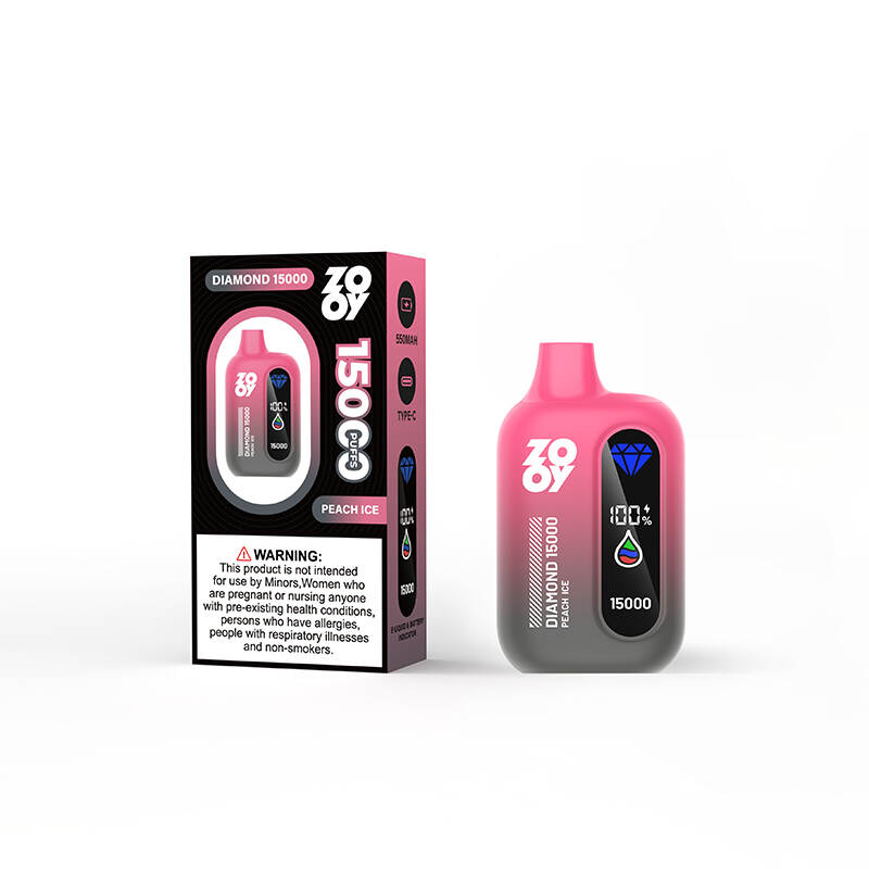Zooy Diamond Vape, stilfuld engangsvape, 15000 puff vape, premium look e-cigaret, bulk vape distributør