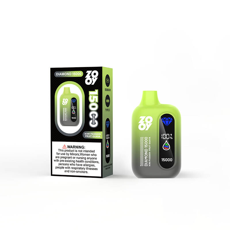 Zooy Diamond Vape, stilfuld engangsvape, 15000 puff vape, premium look e-cigaret, bulk vape distributør