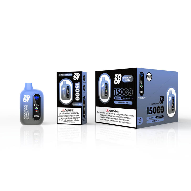 ZOOY Disposable Vape Diamond 15000 Blueberry Ice Packaging DE