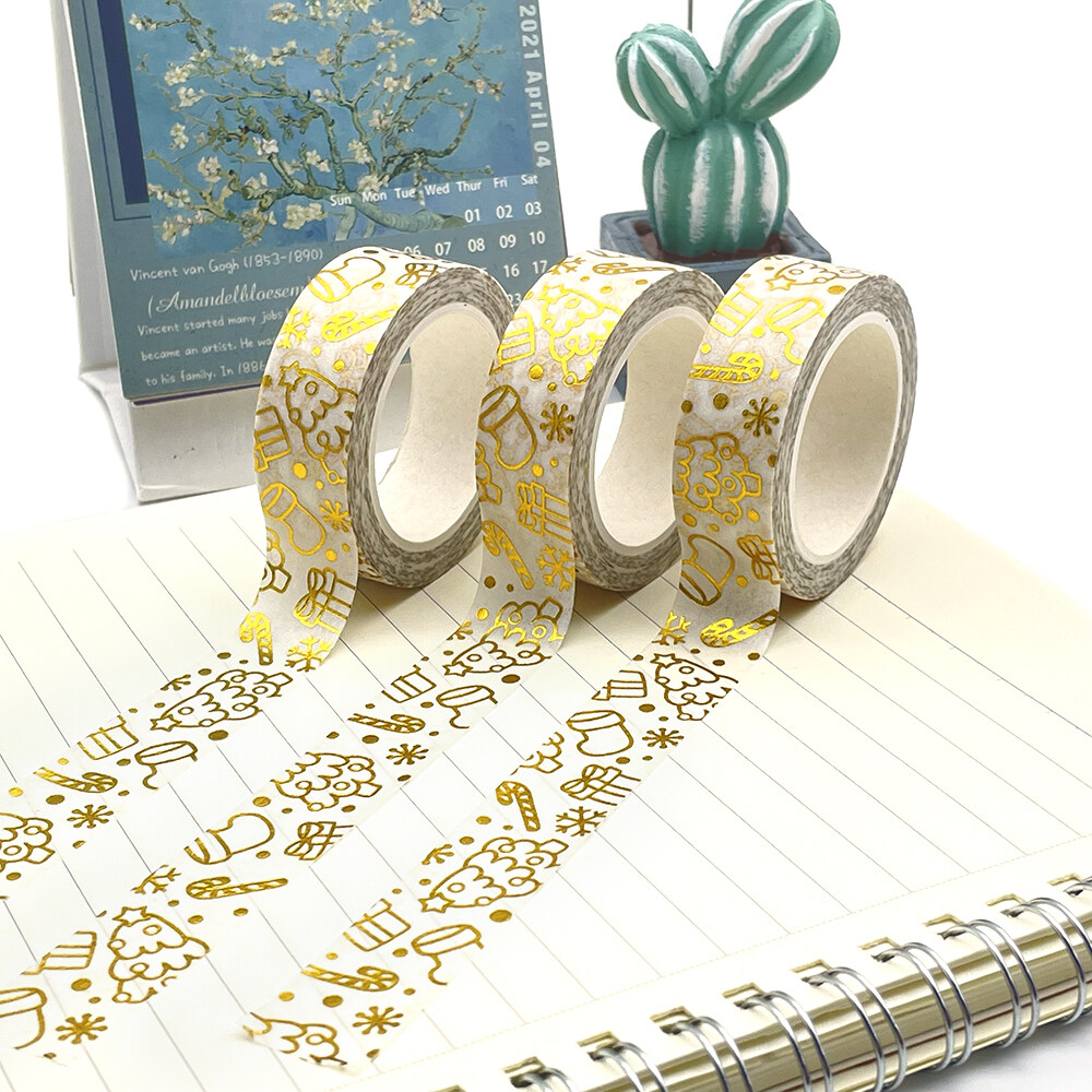 high quality bulk printed washi tape and foil washi tape for wholesale