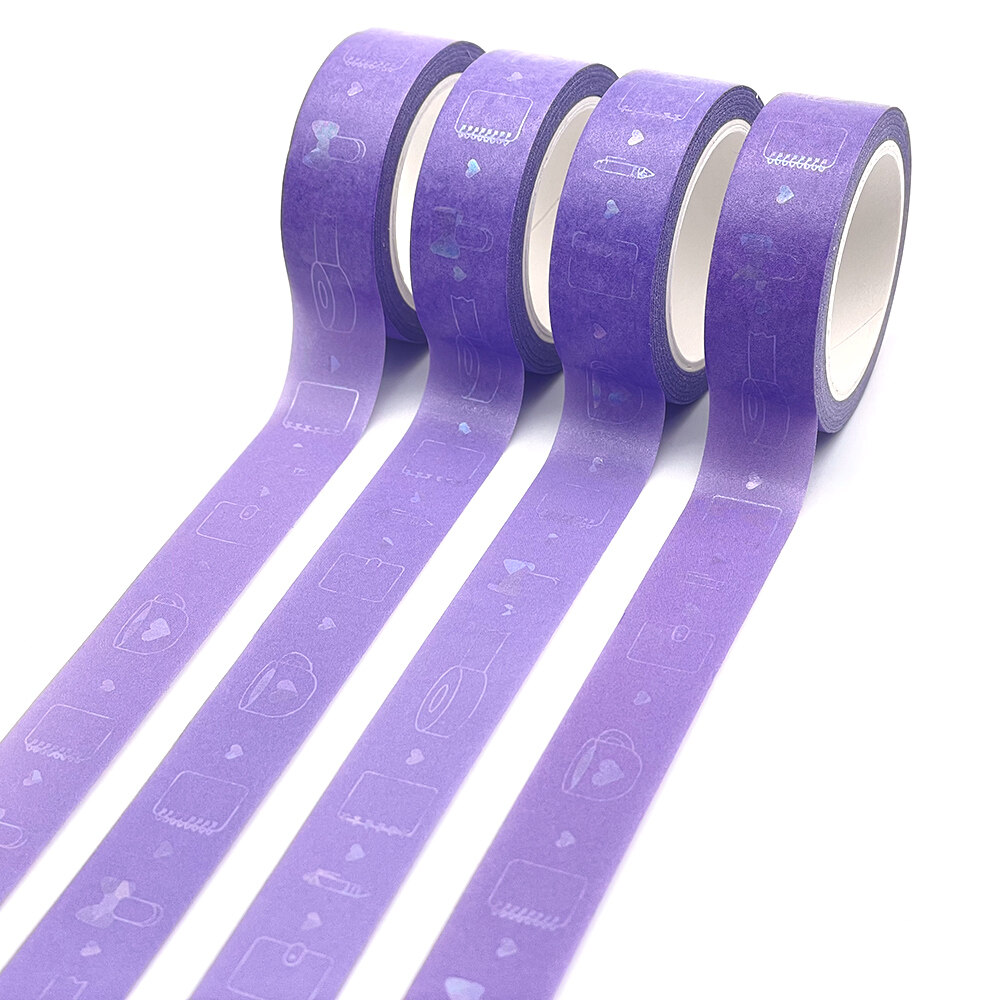 Silver Glitter Washi Tape - Masking Tape for Christmas, Crafts,  Scrapbooking, Wrapping, Journaling