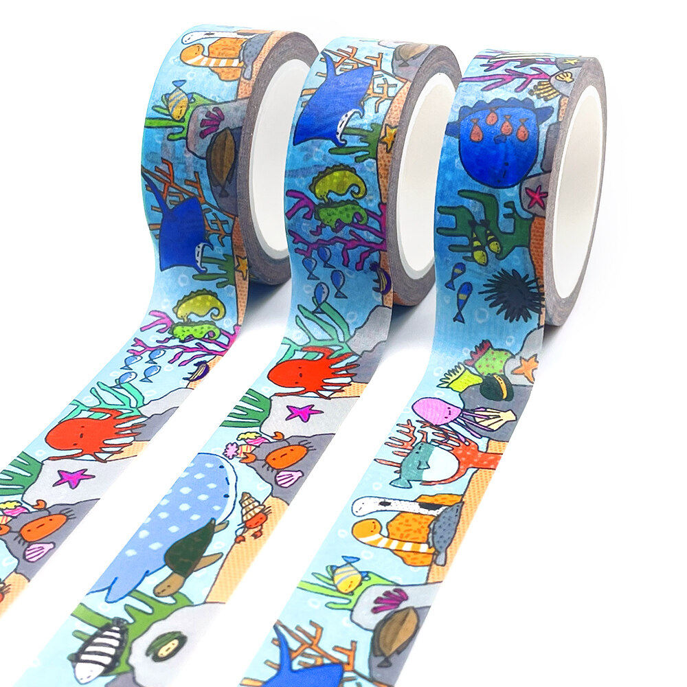 China Custom printed colored paper crafts disney washi tape set stationery  factory and suppliers