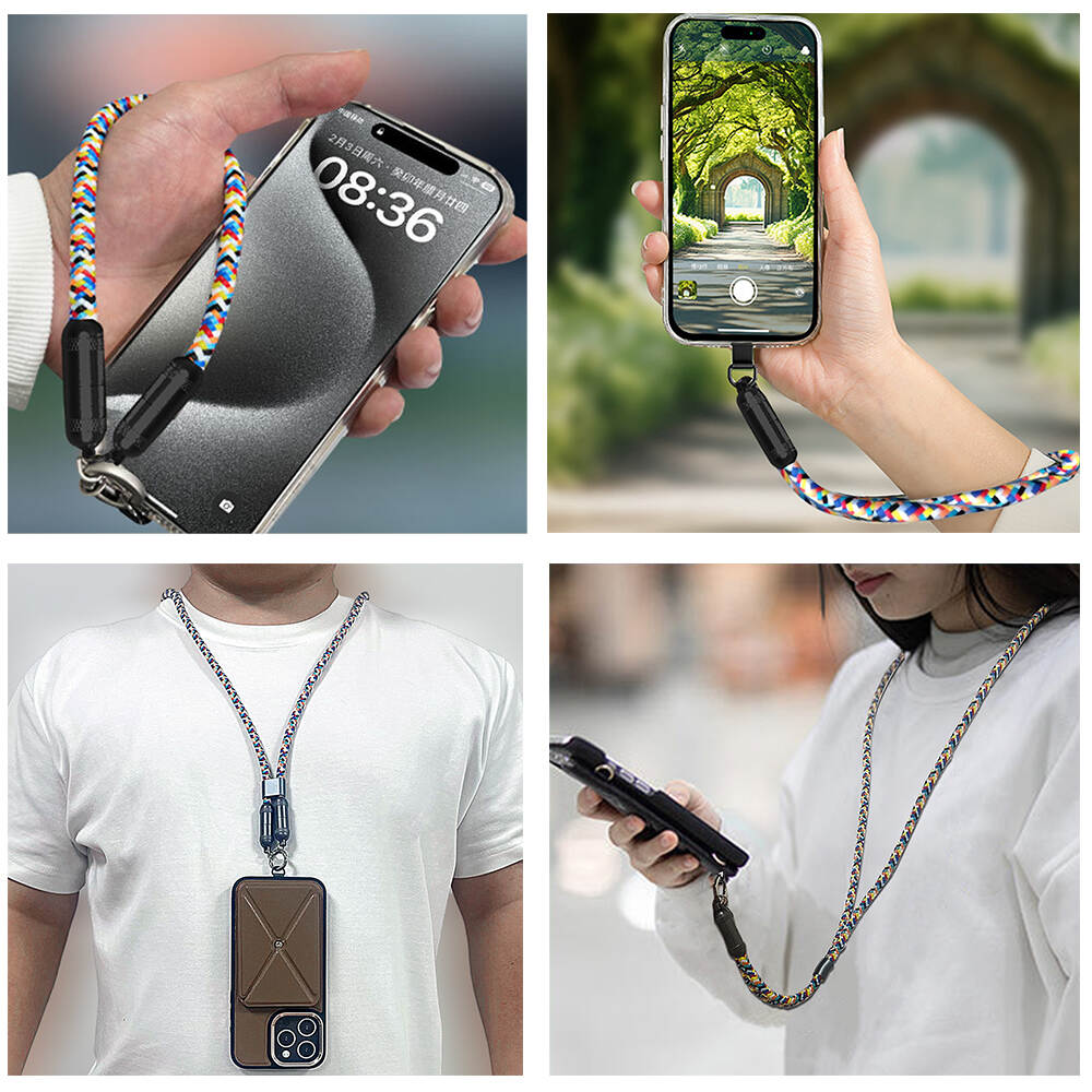 Mobile Phone Accessories Smart Phone Strap PD 60W Lanyard Cord Anti-theft Hanging Rope Nylon USB Cable