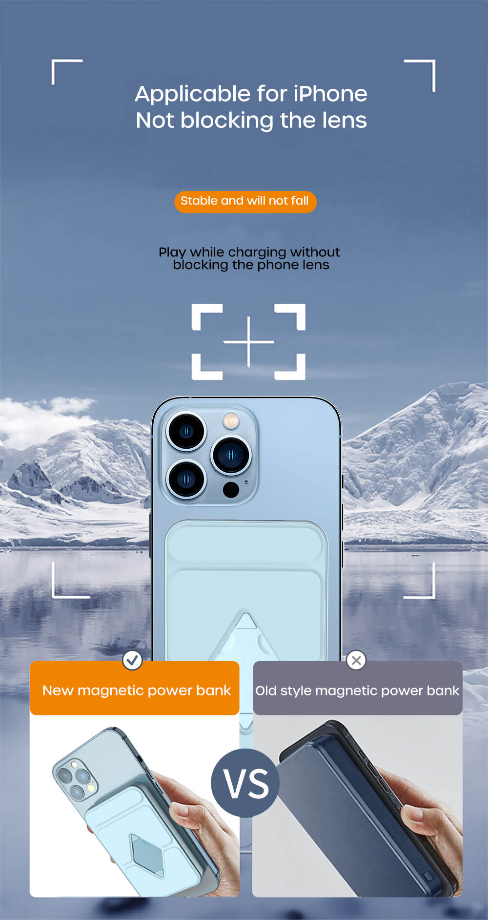 Multifunctional Power Bank 15W Fast Charging 5000mAh Battery Capacity Portable Charger Mini Stand Magnetic Wireless Charging Wireless Power Bank Travel Charging Solution Efficient Charging Device Smart Charging Accessory