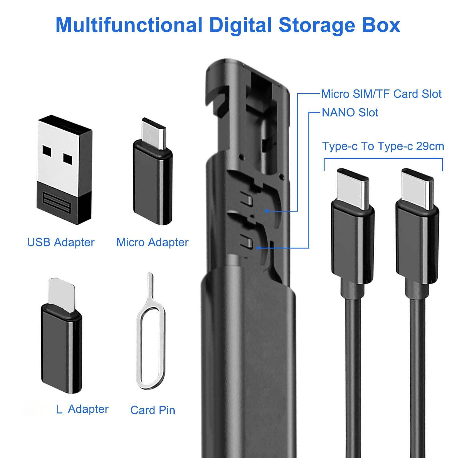 Multi-USB 60W Charger  5-in-1 Charging Adapter  Micro USB Cable  USB C Adapter  Cellphone Charging Cable  Multi-Port USB Charger  60W USB Adapter  Universal Charging Cable  USB C to Micro USB Adapter  Fast Charging Adapter