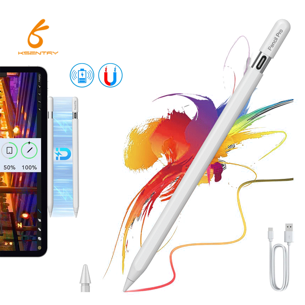 New Wireless Hidden Type-C Port Charger Palm Rejection Active Stylus Pen Magnetic for iPad Air 11 " (M2/M3)