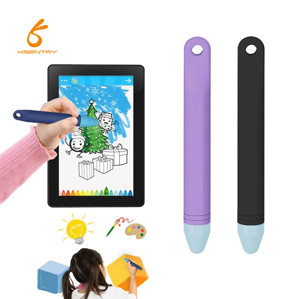 Children Cute Fun Touch Screen Food Grade Silicone Magnetic Kids Drawing Stylus Pen for Apple Ipad Android