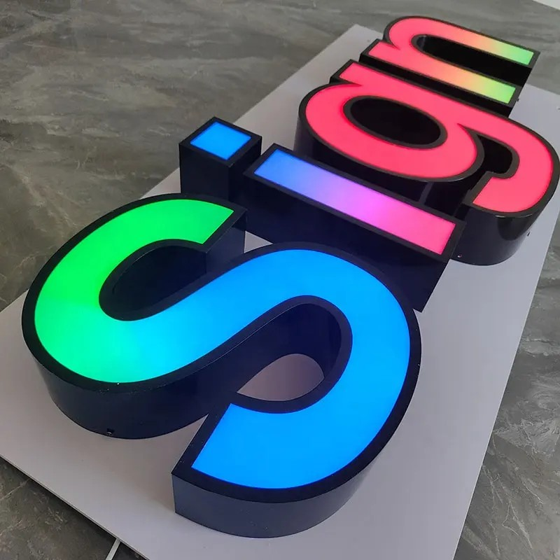 RGB Color-Changing Sign
