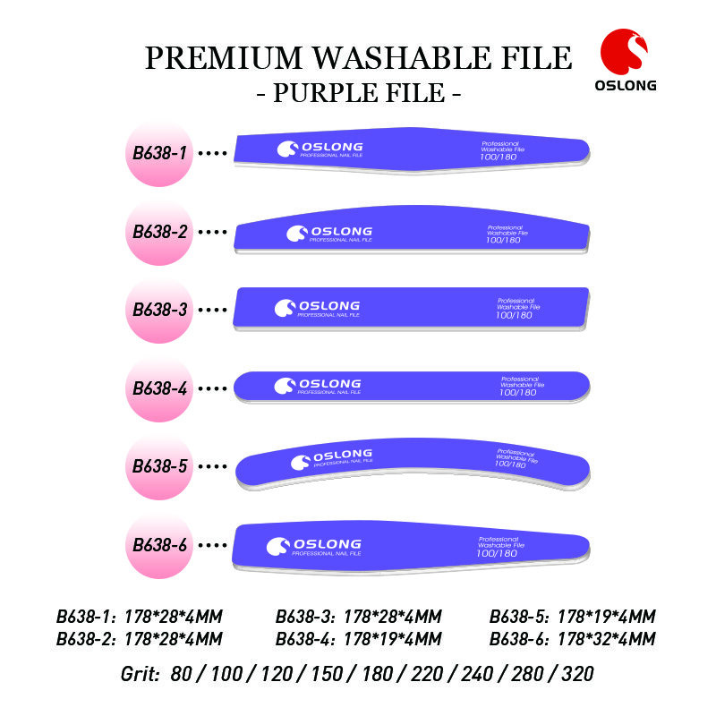 Manucure des ongles en céramique, fichiers d'ongles à oxyde d'aluminium, ongles de fichier après la manucure de gel, kit de fichier de clou