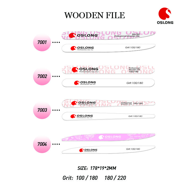 Oslong Manucure Double Side Exporter, Oslong Manucure Double Side OEM, 180/220 File-ongles en bois, 180/220 Fournisseur de fichiers à ongles en bois, 180/220 File de ongles en bois Chine