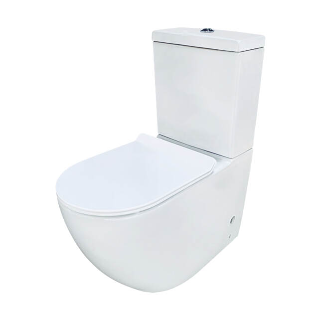 White Chinese Two Piece Toilet Bowl