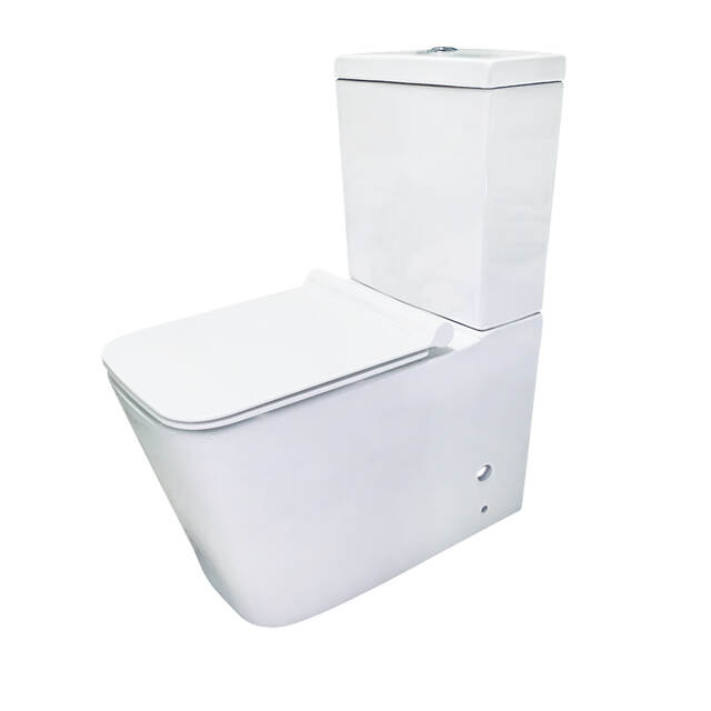 Square Shape Ceramic Two Piece Toilet