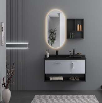 Led Light Aluminum Bathroom Cabinet