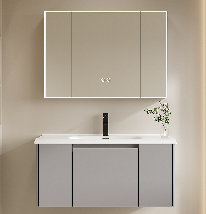 Light Grey Bathroom  Cabinet