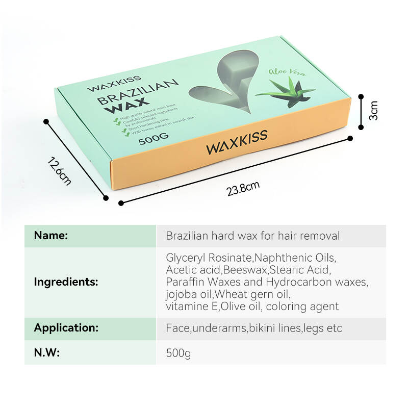 brazilian hard wax 500g, hard wax for brazilian, sensitive area wax, professional brazilian