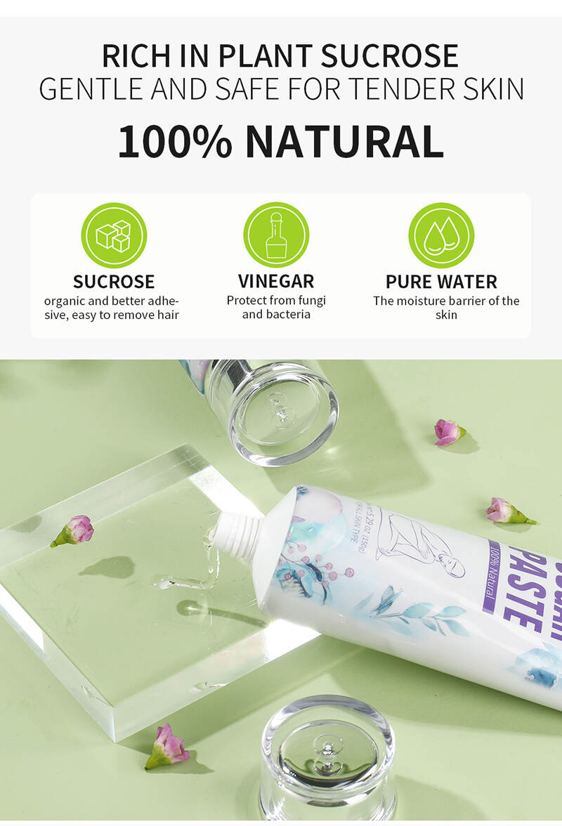 sugaring paste tube, 150g sugar paste kit, natural hair removal, waxing paste