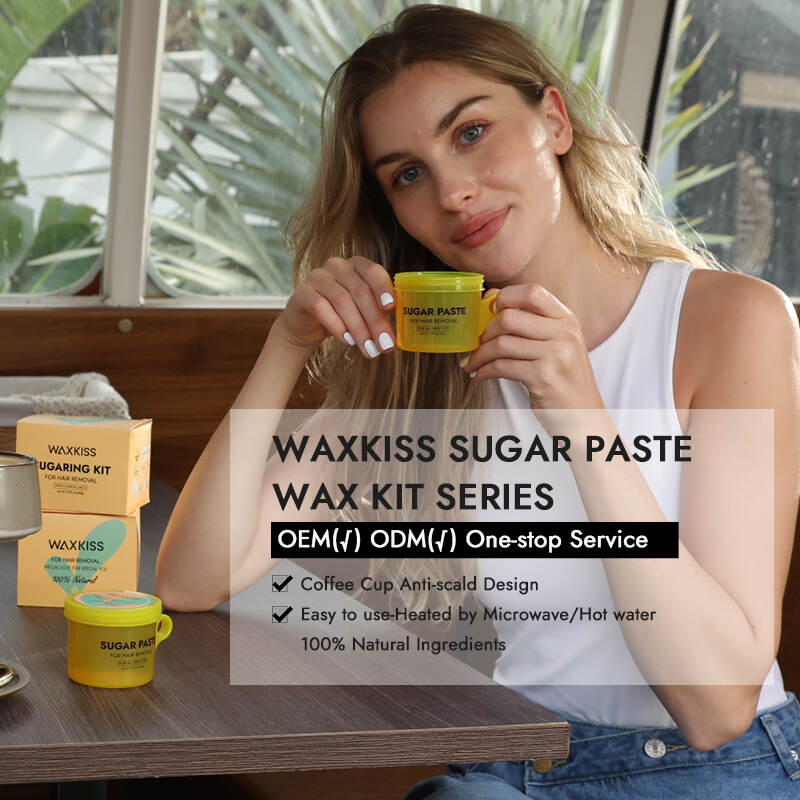coffee cup sugar wax, anti-scald wax kit, sugar paste wax 200g, safe hair removal wax