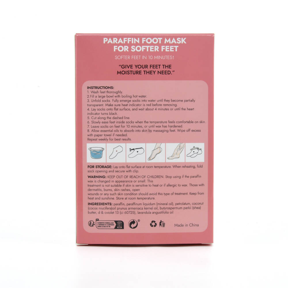 paraffin wax foot mask, foot care wax, moisturizing foot mask, spa foot treatment