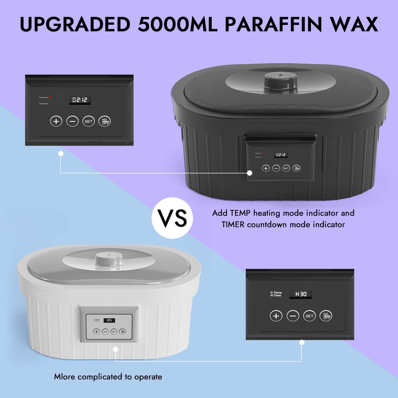 paraffin wax machine 5000ml, PWH-5000B wax heater, large volume wax melter