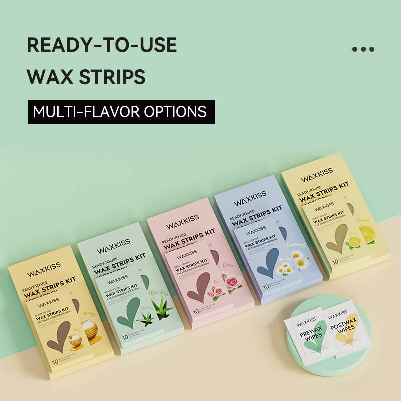 wax strips kit, ready to use wax strips, hair removal kit, pre-coated wax strips