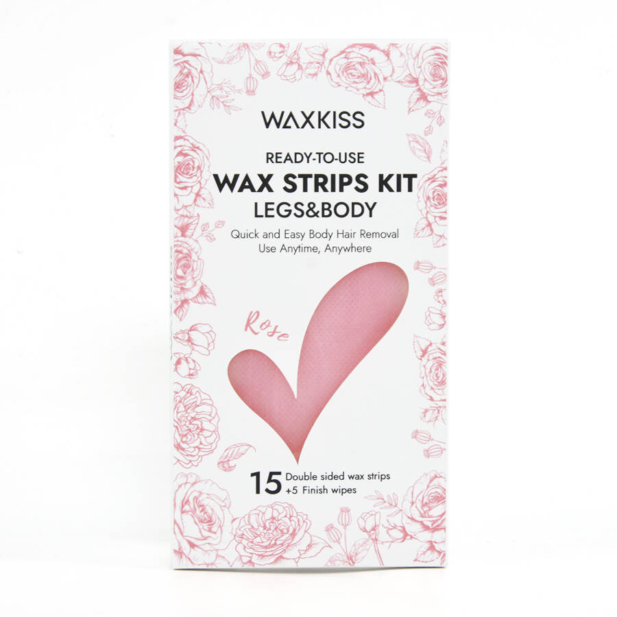 wax strips kit, ready to use wax strips, legs and body waxing, hair removal kit