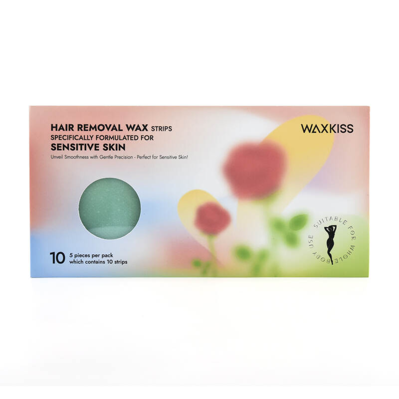 ready to use wax strips, sensitive skin wax strips, gentle wax strips, hair removal strips