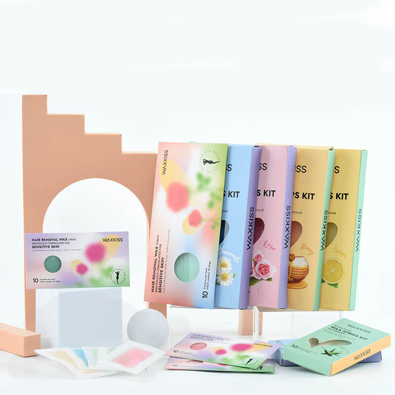 ready to use wax strips, sensitive skin wax strips, gentle wax strips, hair removal strips