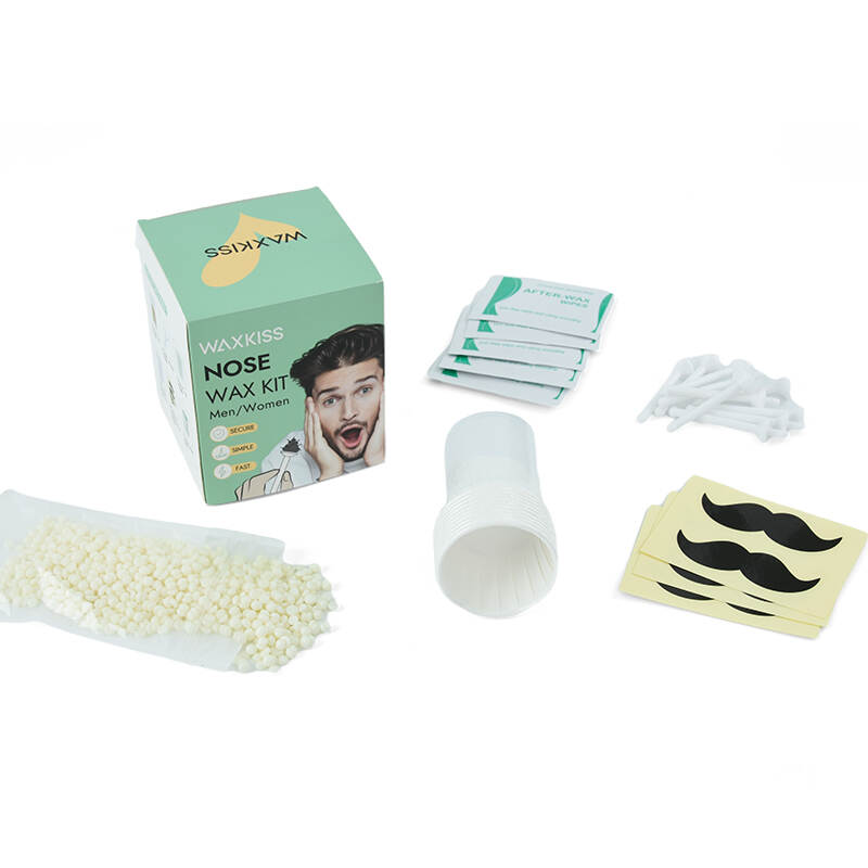 nose wax kit, nasal hair removal kit, gentle hair removal wax, nose waxing