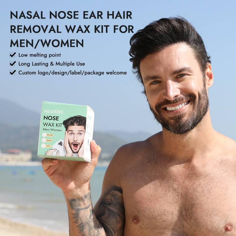 nose wax kit, nasal hair removal kit, gentle hair removal wax, nose waxing